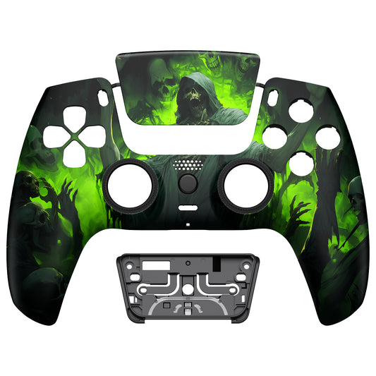 eXtremeRate LUNA Redesigned Replacement Front Shell with Touchpad Compatible with PS5 Controller BDM-010/020/030/040/050/060 - Dark Carnival