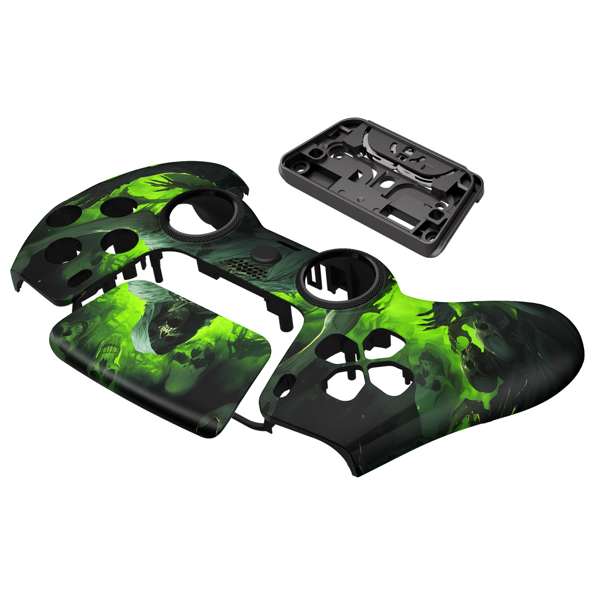 eXtremeRate LUNA Redesigned Replacement Front Shell with Touchpad Compatible with PS5 Controller BDM-010/020/030/040/050/060 - Dark Carnival