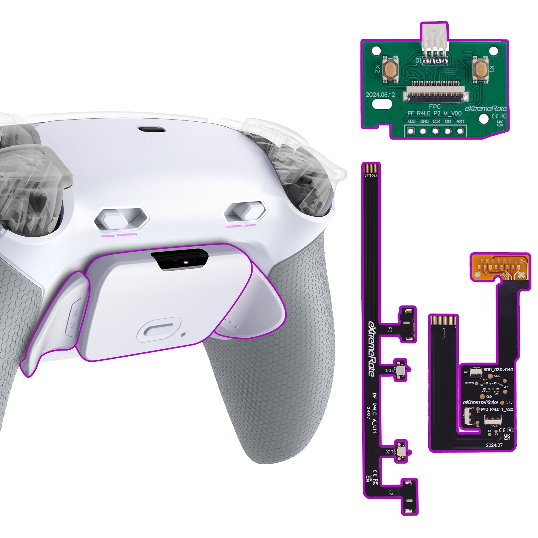 eXtremeRate RISE Plus MAX Back Paddles Kit with Clicky Trigger