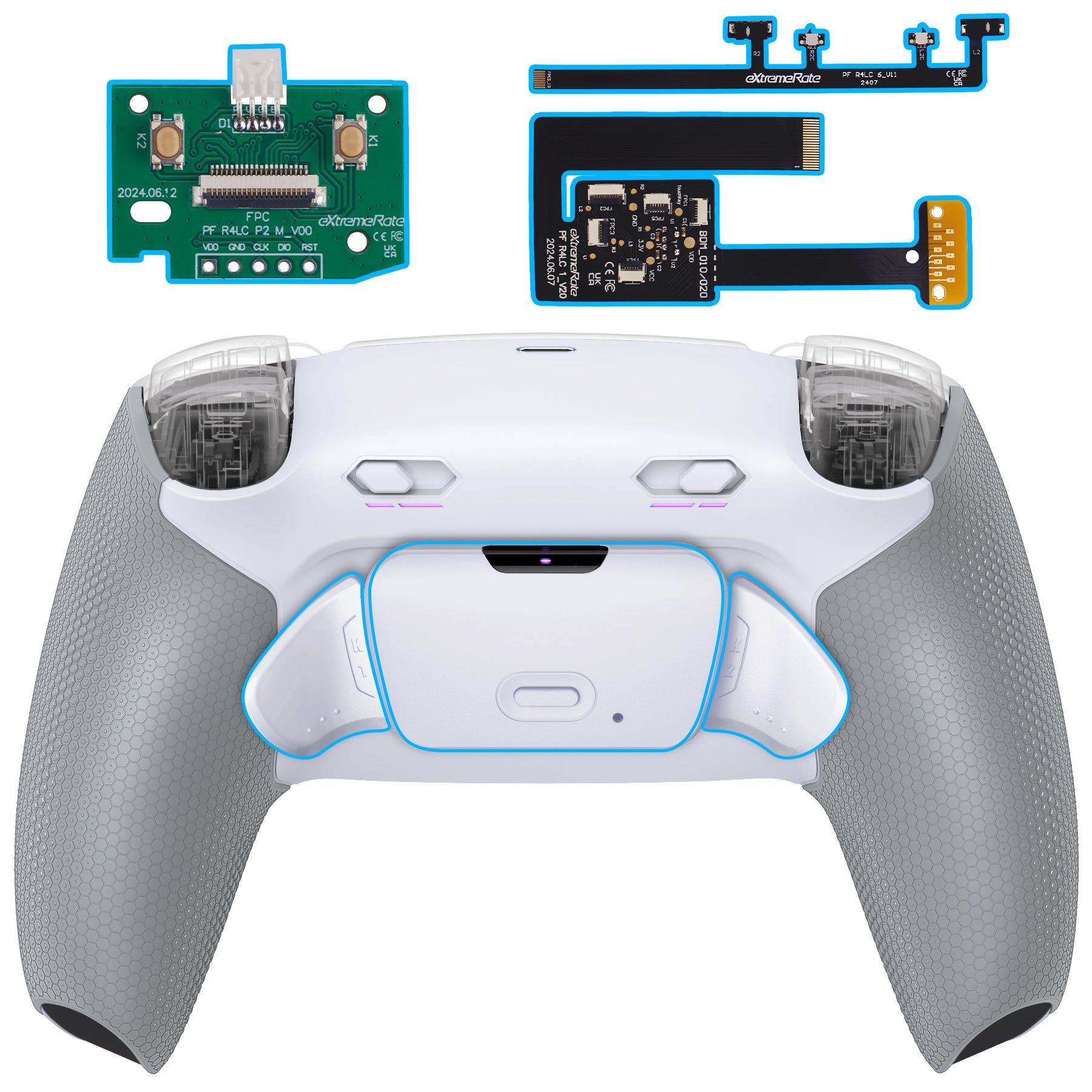 eXtremeRate RISE Plus MAX Back Paddles Kit with Clicky Trigger