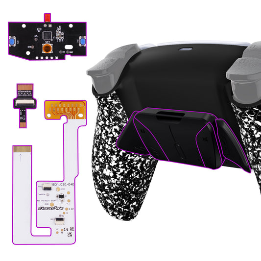 eXtremeRate Remappable RISE4 V4 Remap Kit for PS5 Controller BDM-030/040/050/060 - Textured White