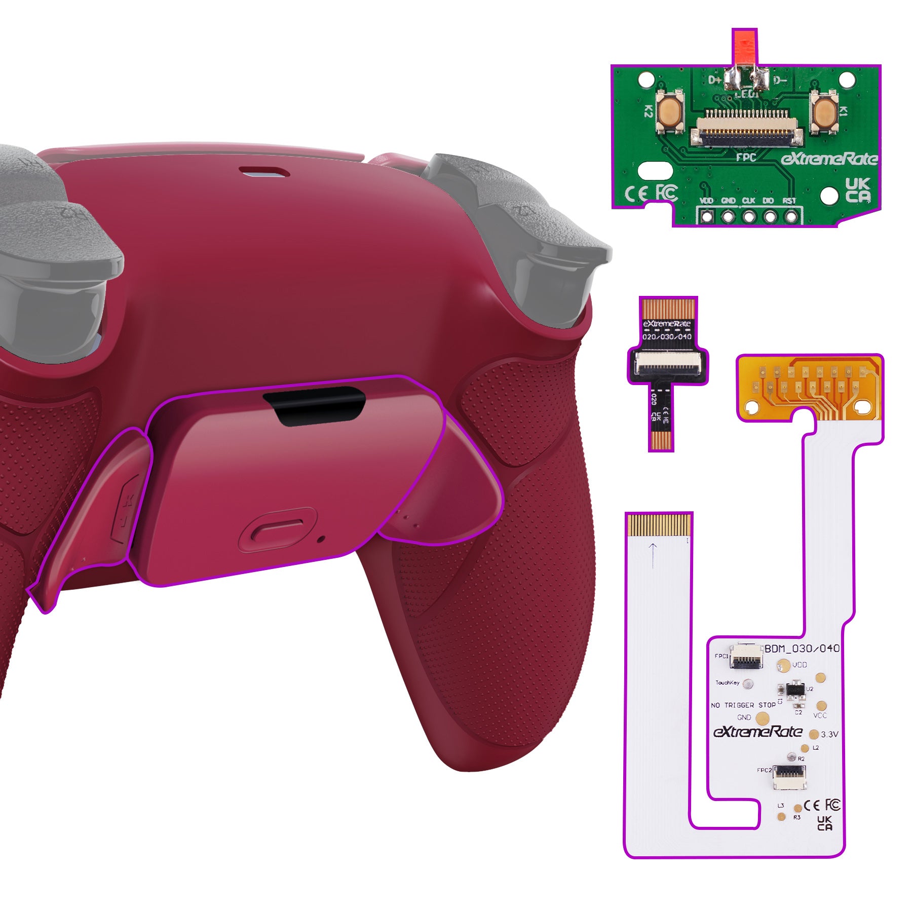 eXtremeRate Remappable RISE V3 Remap Kit for PS5 Controller BDM 