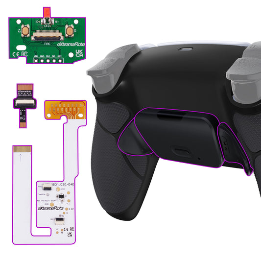 eXtremeRate Remappable RISE V4 Remap Kit for PS5 Controller BDM-030/040/050/060 - Rubberized Black
