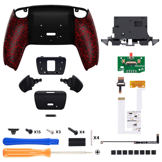 eXtremeRate Remappable RISE V4 Remap Kit for PS5 Controller BDM-030/040/050/060 - Textured Red