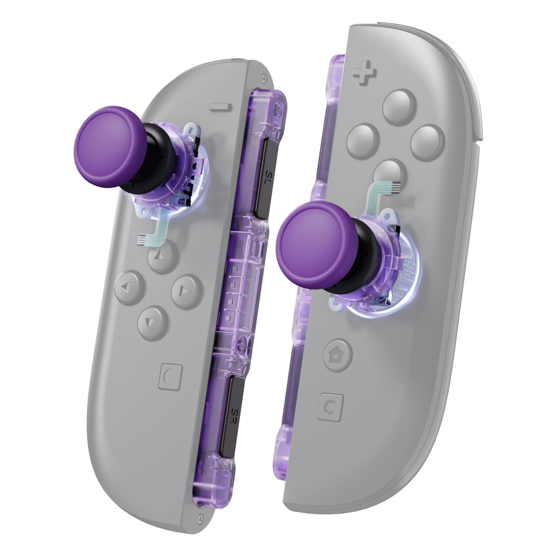 eXtremeRate Replacement 3D Joystick & Thumb Grips & Side Rail