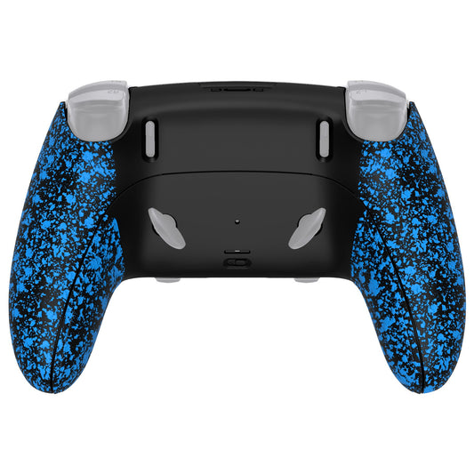 eXtremeRate Replacement Back Housing Bottom Shell & Clip Shell Compatible with PS5 Edge Controller - Textured Blue eXtremeRate