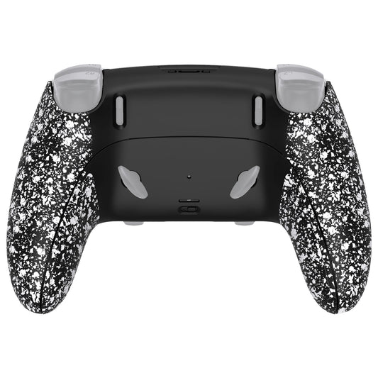 eXtremeRate Replacement Back Housing Bottom Shell & Clip Shell Compatible with PS5 Edge Controller - Textured White eXtremeRate