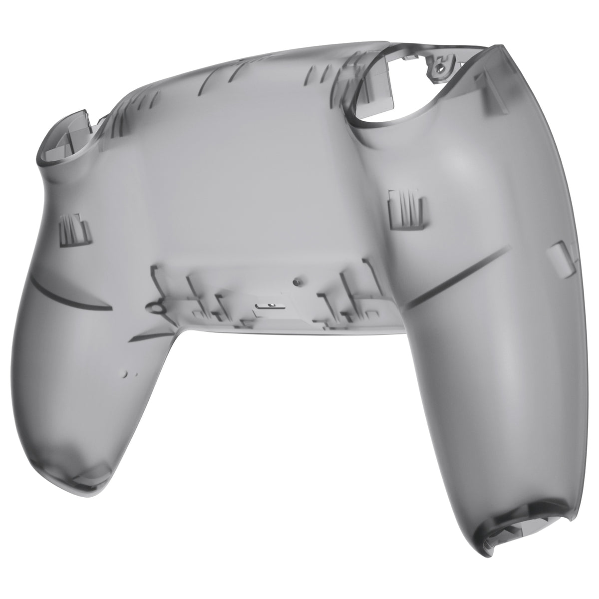 eXtremeRate Replacement Back Housing Bottom Shell for PS5 Controller BDM-010/020/030/040/050/060 - Clear Black