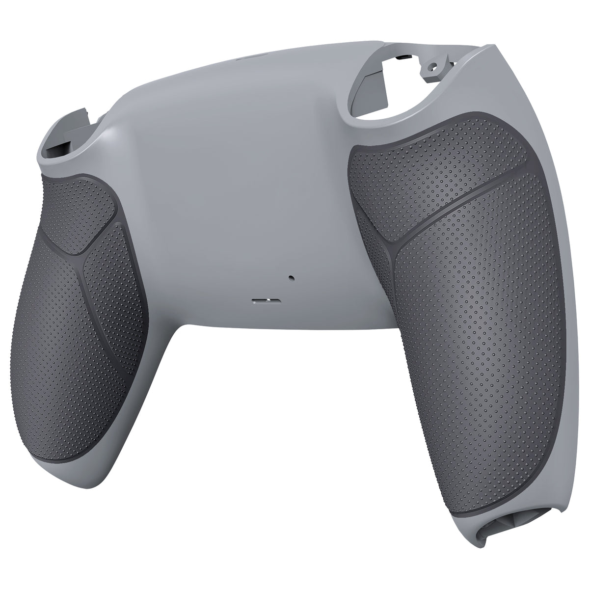eXtremeRate Performance Grip Replacement Back Housing Bottom Shell for PS5 Controller BDM-010/020/030/040/050/060 - Rubberized New Hope Gray & Classic Gray