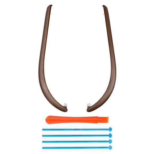 eXtremeRate Replacement Decorative Strips for Joycon 2 of Nintendo Switch 2 - Wood Grain