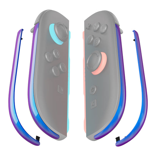 eXtremeRate Replacement Decorative Strips for Joycon 2 of Nintendo Switch 2 - Chameleon Purple Blue