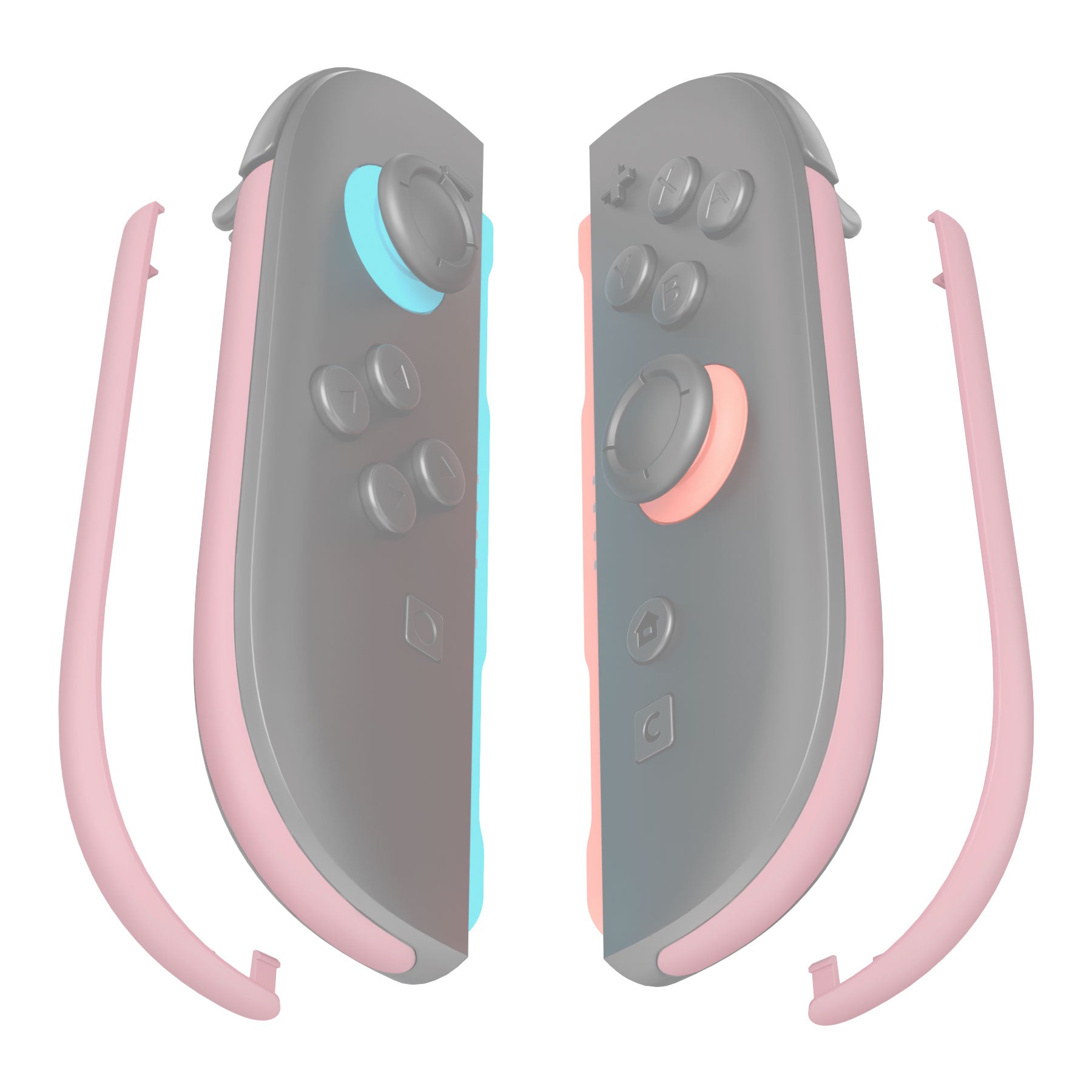 eXtremeRate Replacement Decorative Strips for Joycon 2 of Nintendo