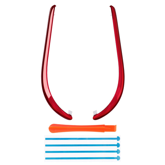 eXtremeRate Replacement Decorative Strips for Joycon 2 of Nintendo Switch 2 - Chrome Red