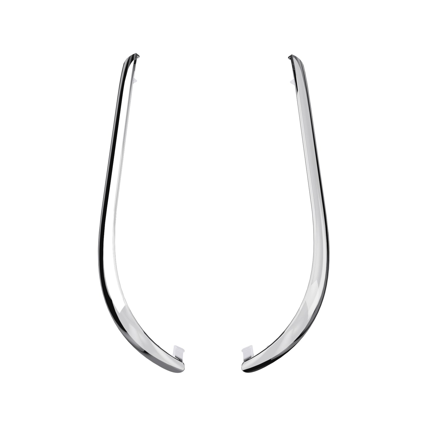 eXtremeRate Replacement Decorative Strips for Joycon 2 of Nintendo Switch 2 - Chrome Silver