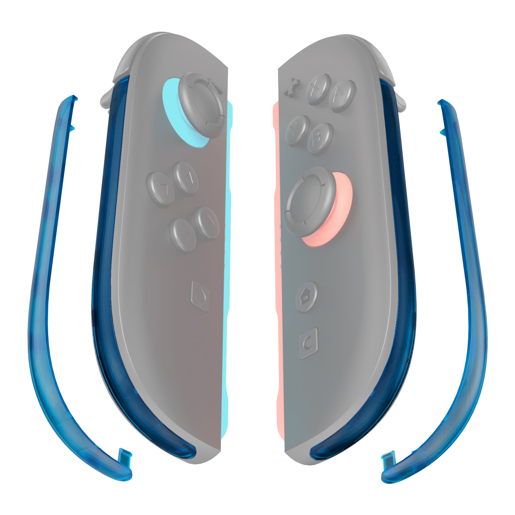 eXtremeRate Replacement Decorative Strips for Joycon 2 of Nintendo
