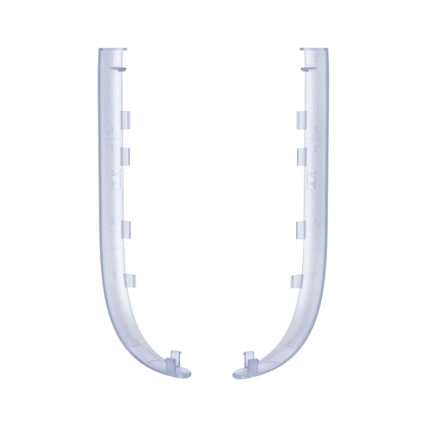 eXtremeRate Replacement Decorative Strips for Joycon 2 of Nintendo Switch 2 - Clear Glacier Blue