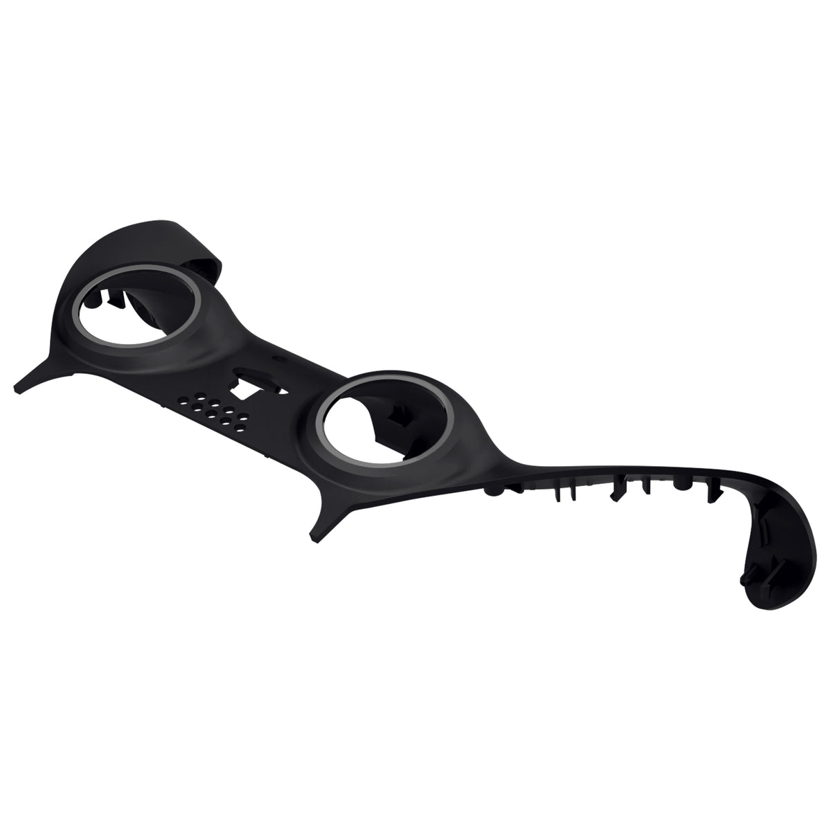 eXtremeRate Replacement Decorative Trim Shell for PS5 Controller BDM-060 - Black