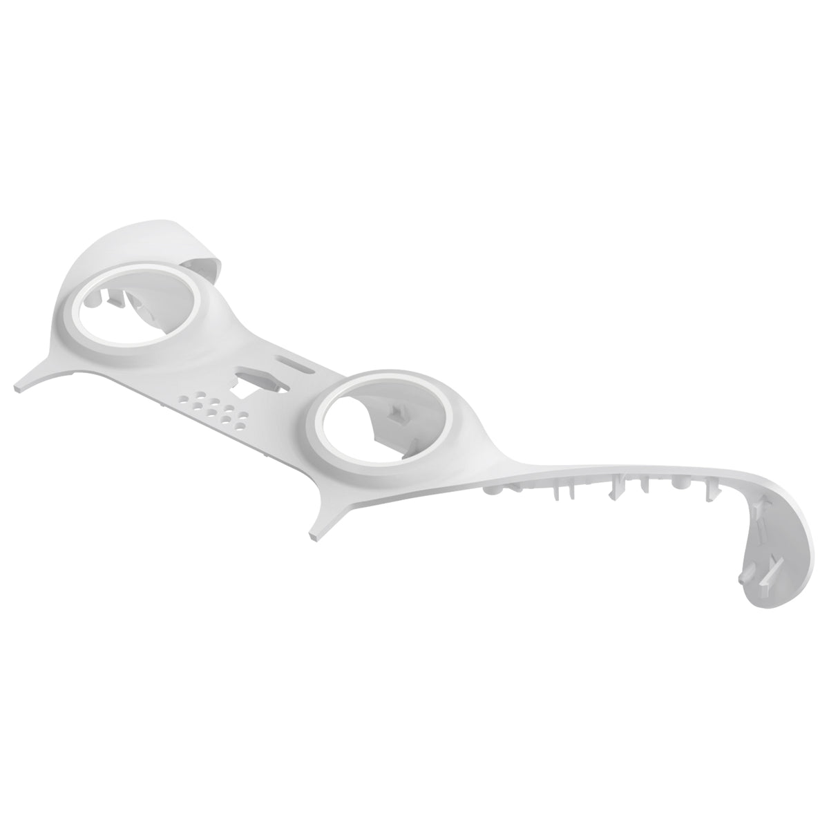 eXtremeRate Replacement Decorative Trim Shell for PS5 Controller BDM-060 - White