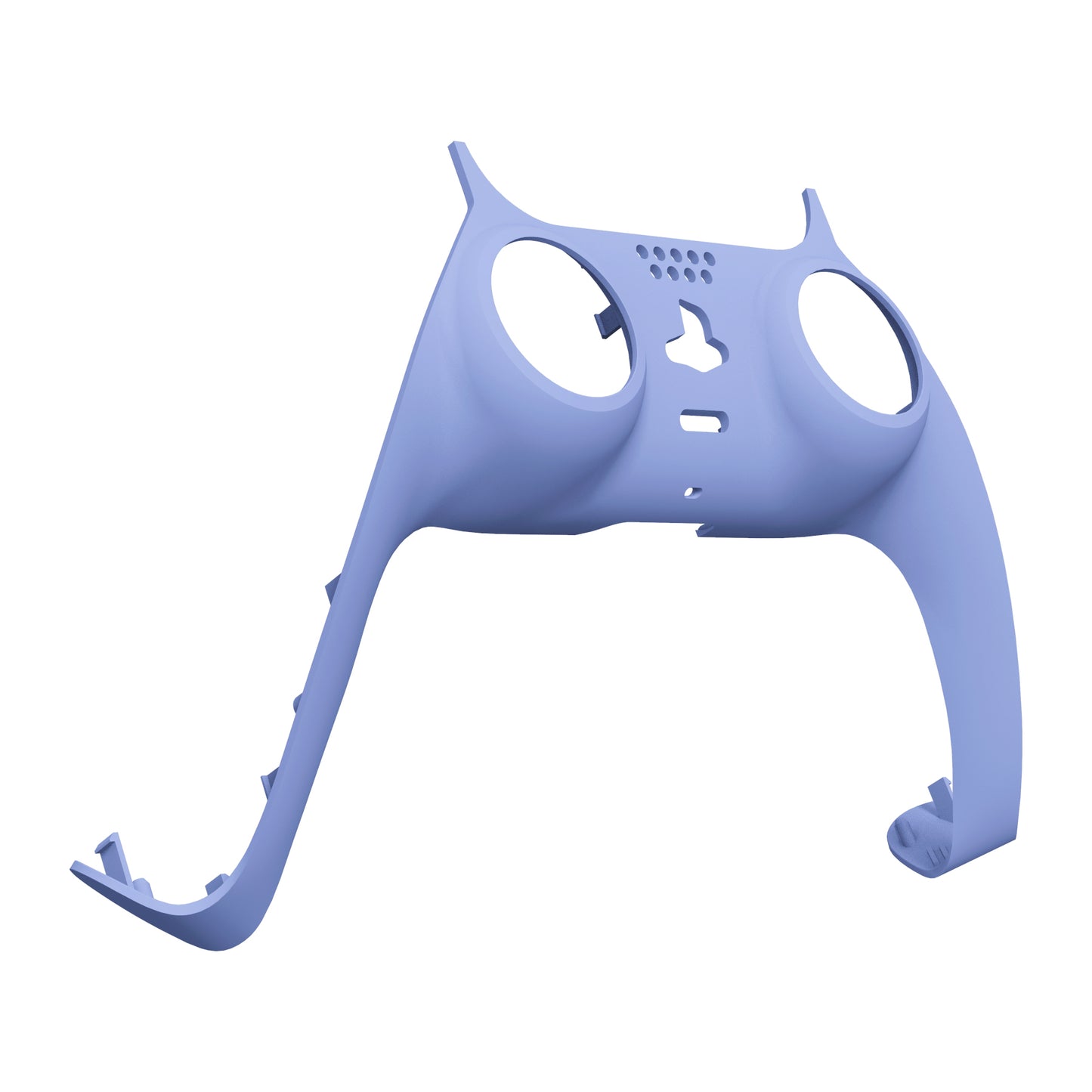 eXtremeRate Replacement Decorative Trim Shell with Accent Rings Compatible with PS5 Controller BDM-010/020/030/040/050 - Light Violet