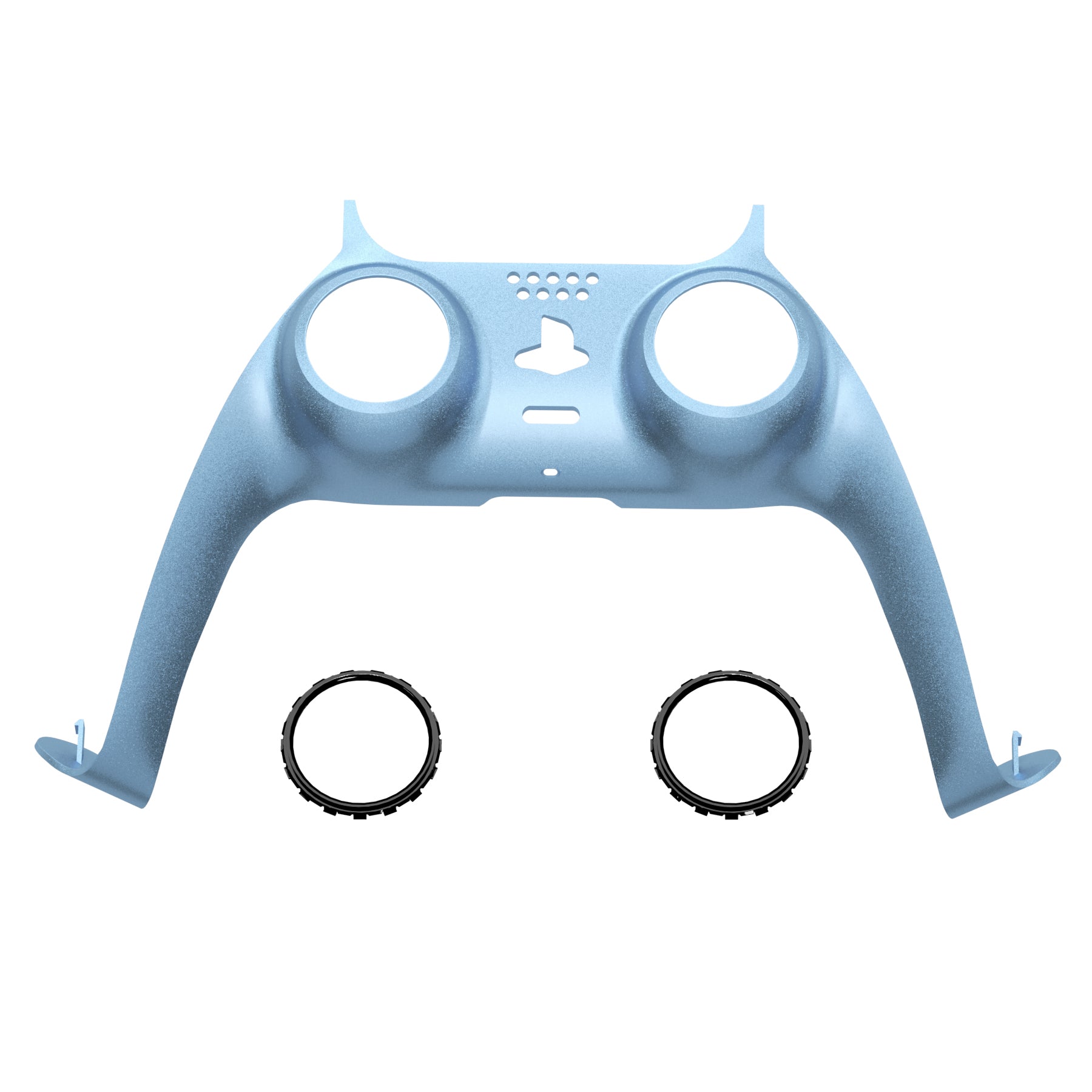 PS5 Controller Custom Shell Cover - Trim Faceplate & 2 Accent Rings Replacement By EXtremeRate