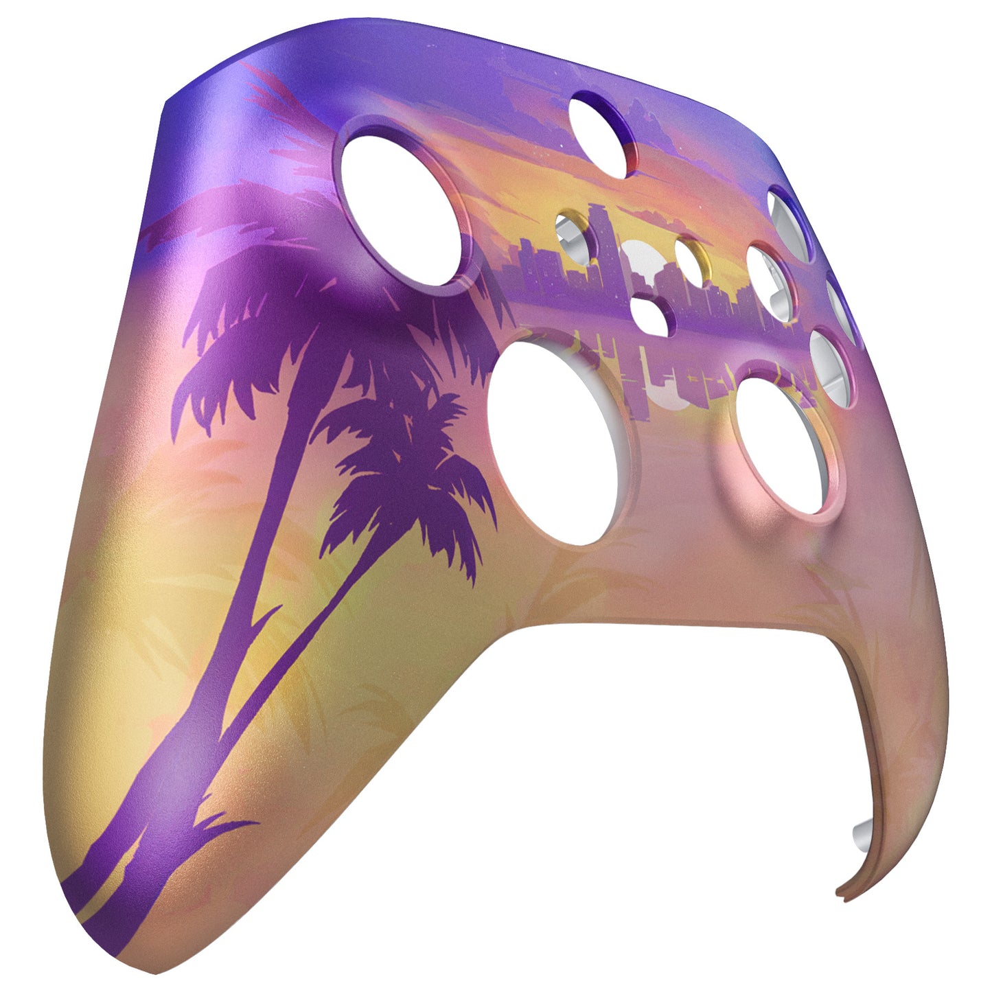 eXtremeRate Replacement Faceplate Front Housing Shell for Xbox Series X & S Controller - Neon Miami