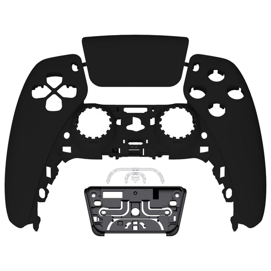eXtremeRate Replacement Front Housing Shell with Touchpad Compatible with PS5 Controller BDM-010/020/030/040/050 - Black