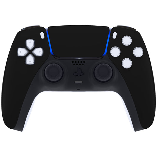 eXtremeRate Replacement Front Housing Shell with Touchpad Compatible with PS5 Controller BDM-010/020/030/040/050 - Black