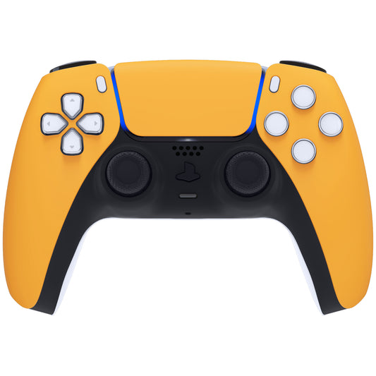 eXtremeRate Replacement Front Housing Shell with Touchpad Compatible with PS5 Controller BDM-010/020/030/040/050 - Caution Yellow