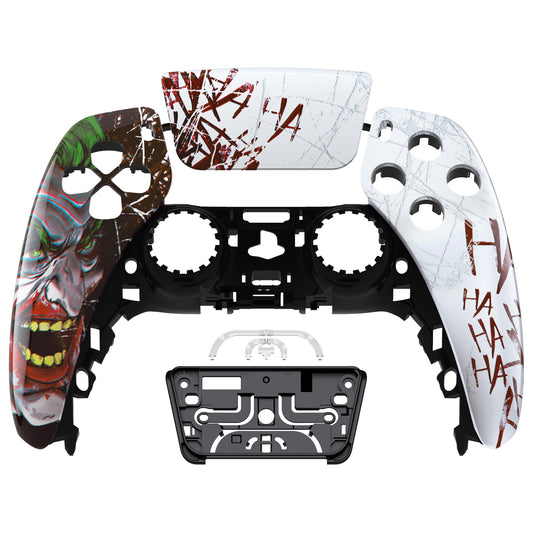 eXtremeRate Replacement Front Housing Shell with Touchpad Compatible with PS5 Controller BDM-010/020/030/040/050 - Clown HAHAHA