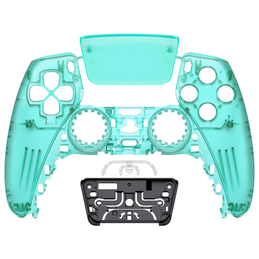 eXtremeRate Replacement Front Housing Shell with Touchpad Compatible with PS5 Controller BDM-010/020/030/040/050 - Emerald Green eXtremeRate