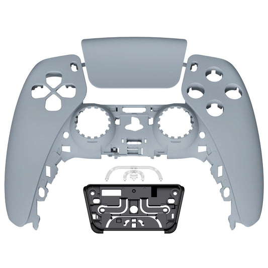 eXtremeRate Replacement Front Housing Shell with Touchpad Compatible with PS5 Controller BDM-010/020/030/040/050 - New Hope Gray