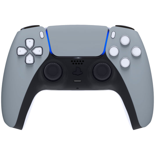 eXtremeRate Replacement Front Housing Shell with Touchpad Compatible with PS5 Controller BDM-010/020/030/040/050 - New Hope Gray