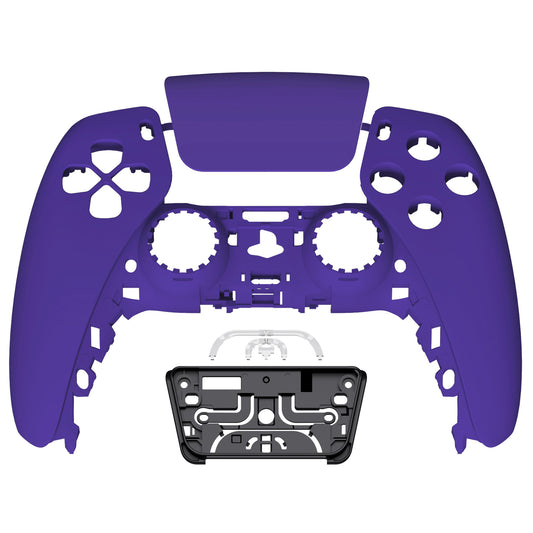 eXtremeRate Replacement Front Housing Shell with Touchpad Compatible with PS5 Controller BDM-010/020/030/040/050 - Purple