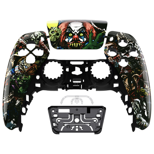 eXtremeRate Replacement Front Housing Shell with Touchpad Compatible with PS5 Controller BDM-010/020/030/040/050 - Scary Party