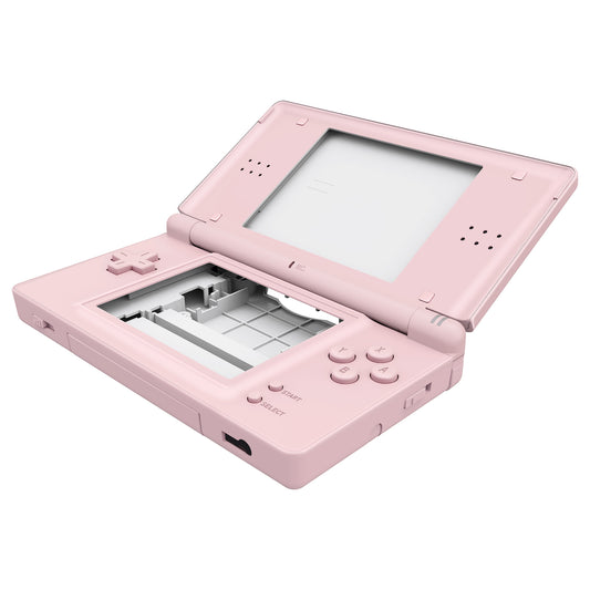 eXtremeRate Replacement Full Housing Shell & Buttons with Screen Lens for Nintendo DS Lite NDSL - Cherry Blossoms Pink