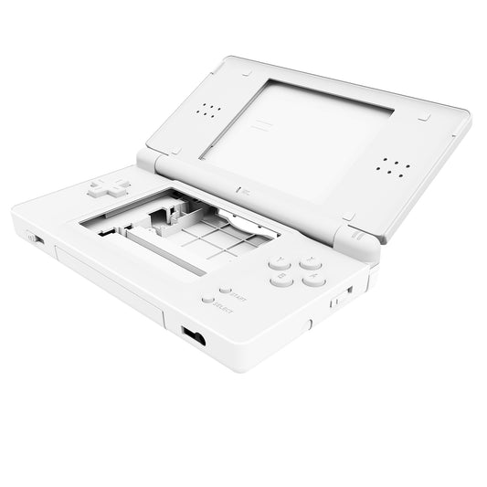 eXtremeRate Replacement Full Housing Shell & Buttons with Screen Lens for Nintendo DS Lite NDSL - White