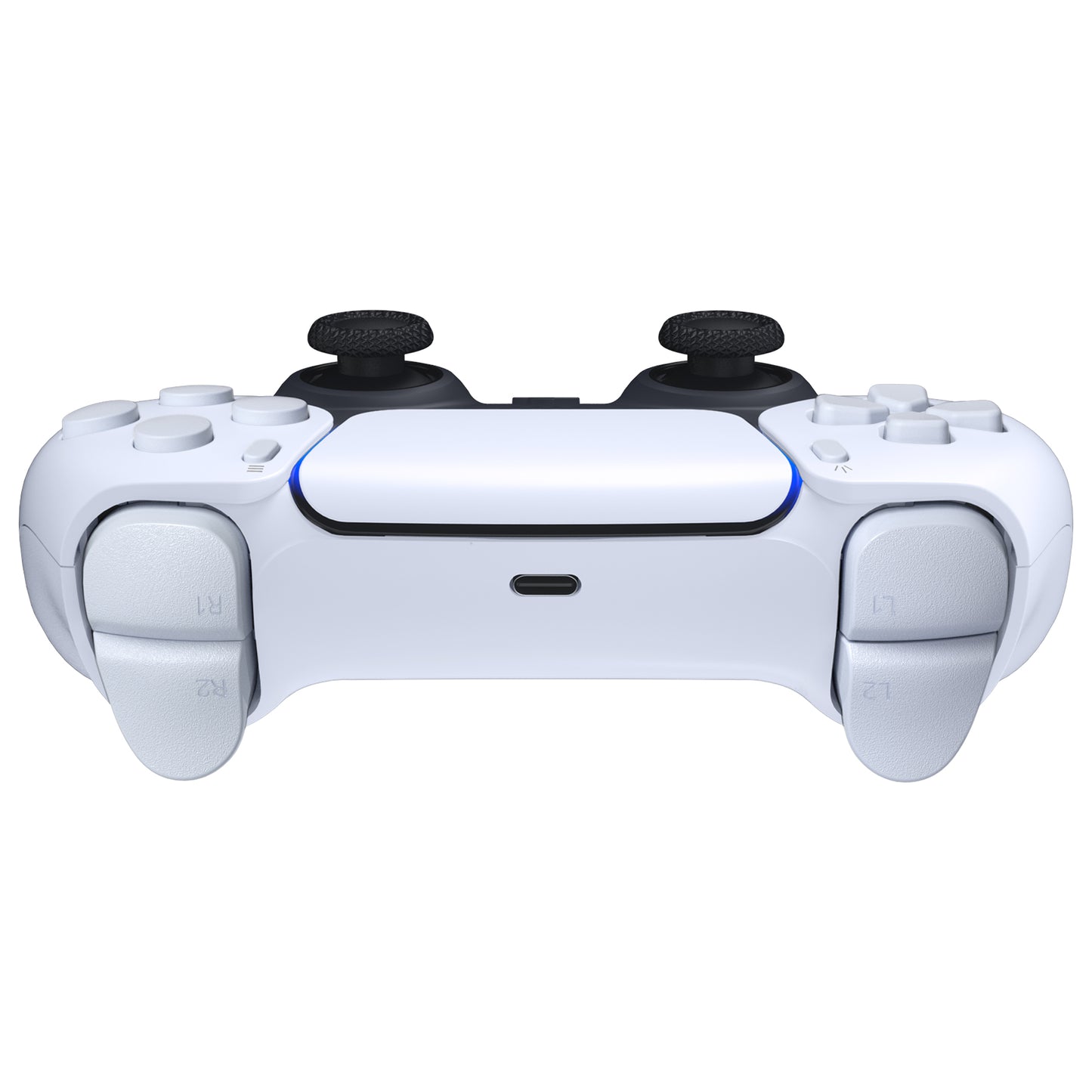 eXtremeRate Replacement Full Set Buttons Compatible with PS5 Controller BDM-030/040/050 - Original White