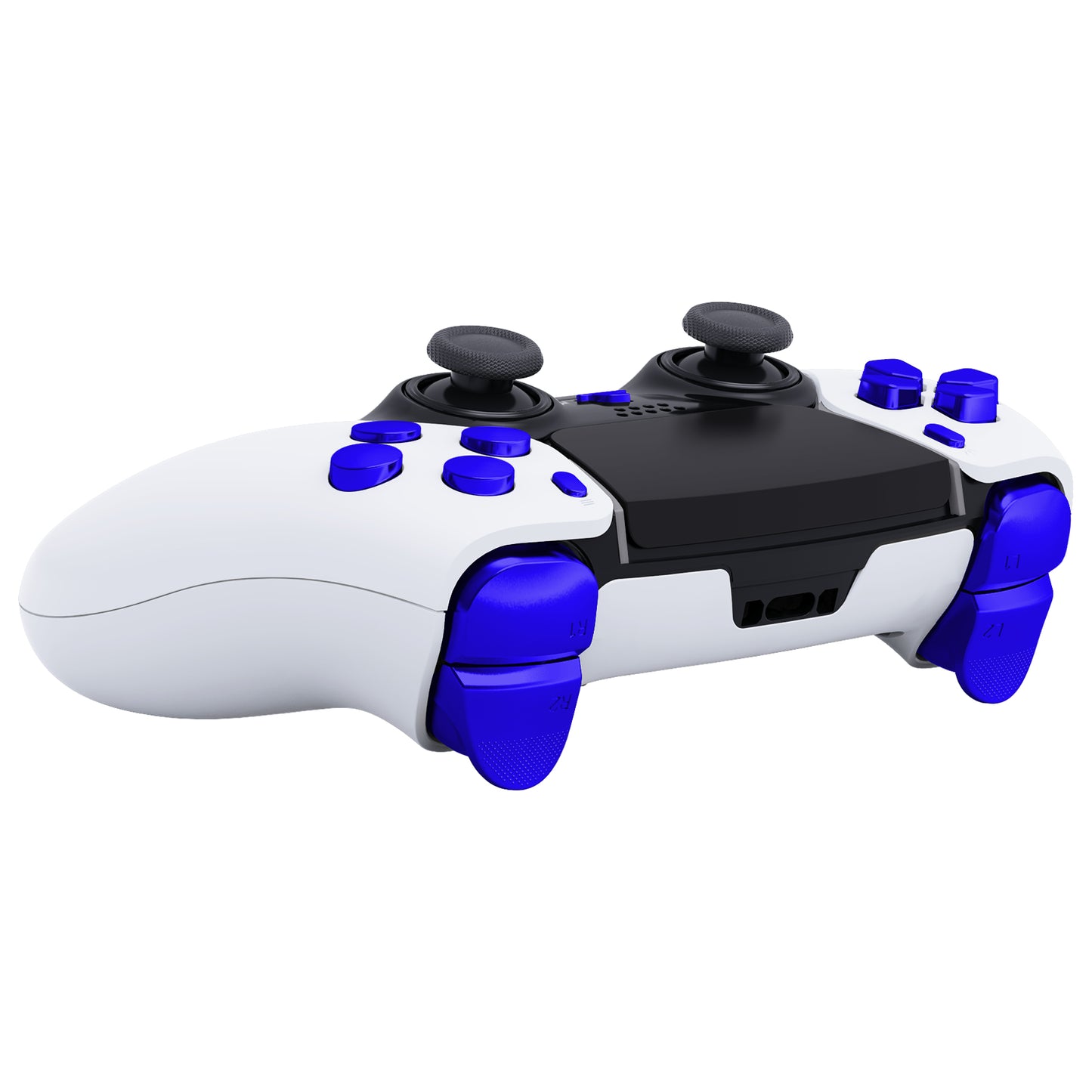 eXtremeRate Replacement Full Set Buttons Compatible with PS5 Edge Controller - Chrome Blue