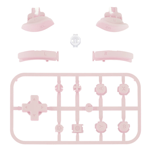 eXtremeRate Replacement Full Set Buttons for NS Switch Lite - Cherry Blossoms Pink