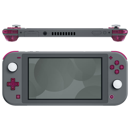 eXtremeRate Replacement Full Set Buttons for NS Switch Lite - Clear Candy Pink