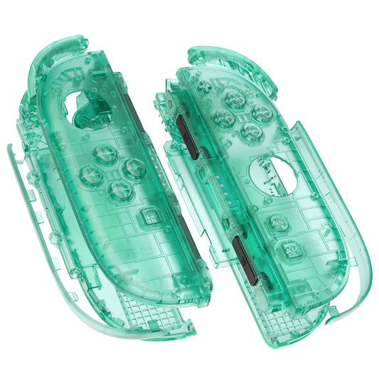 eXtremeRate DIY Replacement Full Set Shell Case with Buttons for Joycon 2 of Nintendo Switch 2 - Deluxe Version - Emerald Green