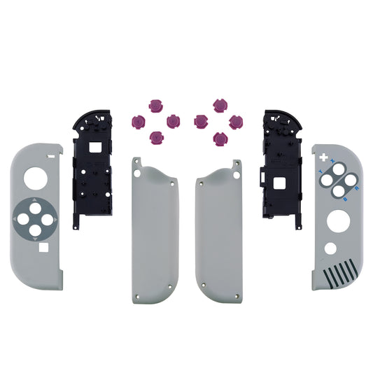 eXtremeRate Replacement Full Set Shell Case with Buttons for Joycon of NS Switch - Classic 1989 GB DMG-01 Style