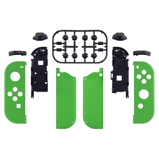 eXtremeRate Replacement Full Set Shell Case with Buttons for Joycon of NS Switch - Green