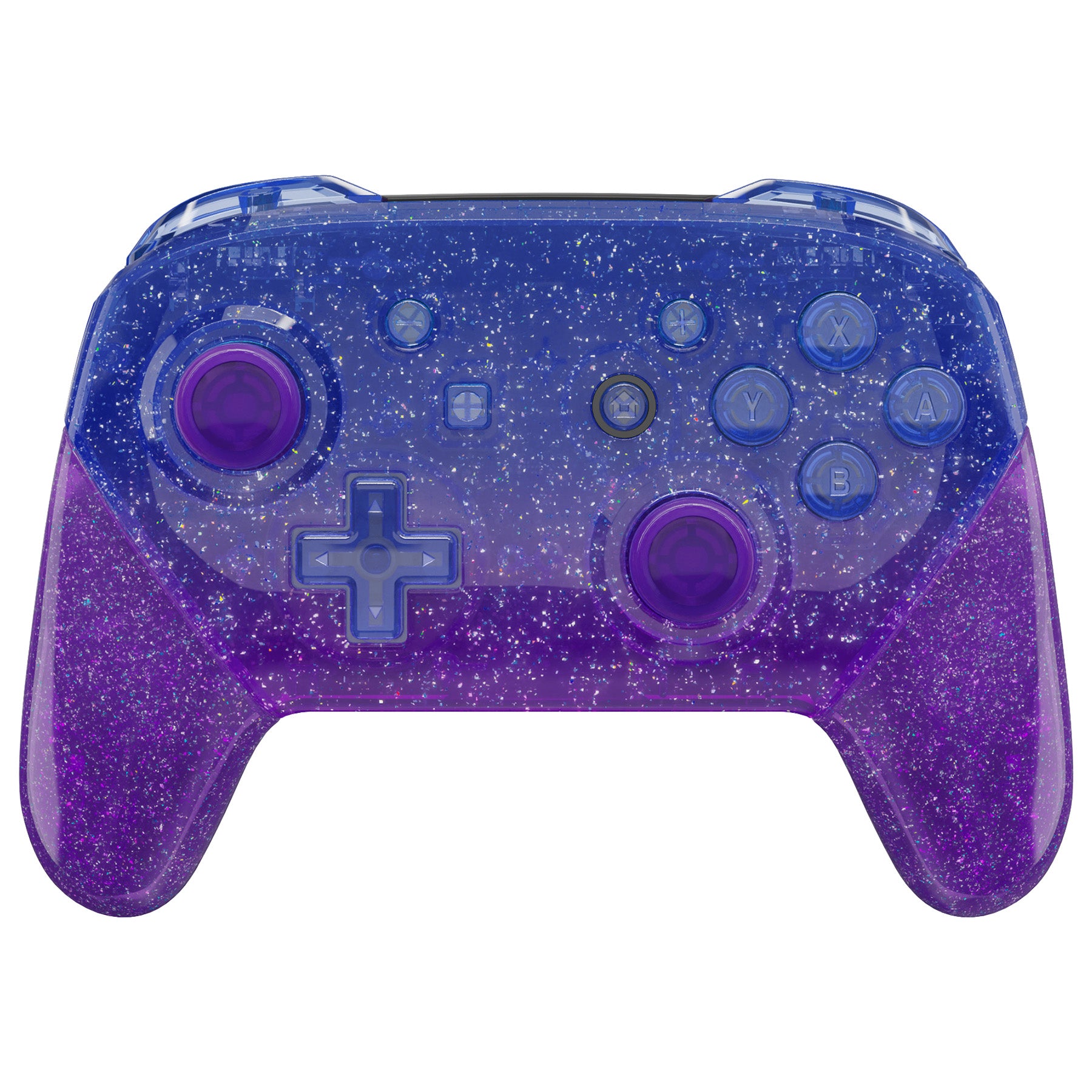 eXtremeRate Glitter Gradient Translucent Bluebell Faceplate