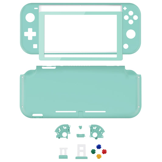 eXtremeRate Replacement Full Set Shells with ABXY Buttons & Screen Protector for Nintendo Switch Lite - Misty Green