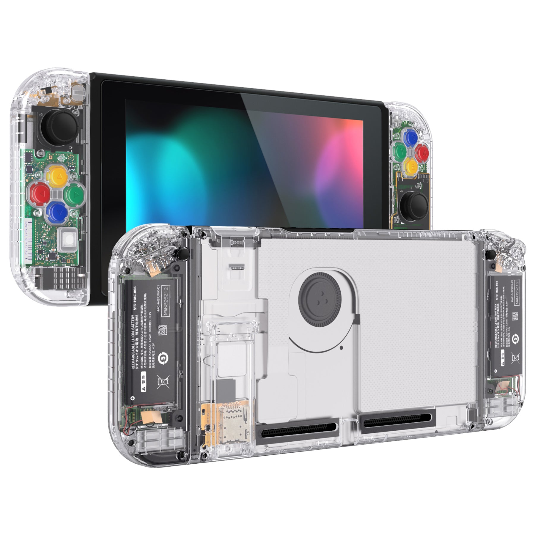 Nintendo Switch 本体　外装交換品　クリア　スケルトン eXtremeRateReplacementFullSetS