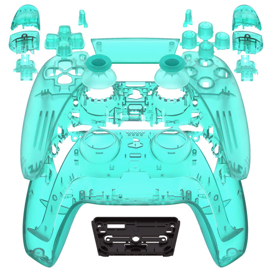 eXtremeRate Replacement Full Set Shells with Buttons Compatible with PS5 Controller BDM-010/020 - Emerald Green eXtremeRate