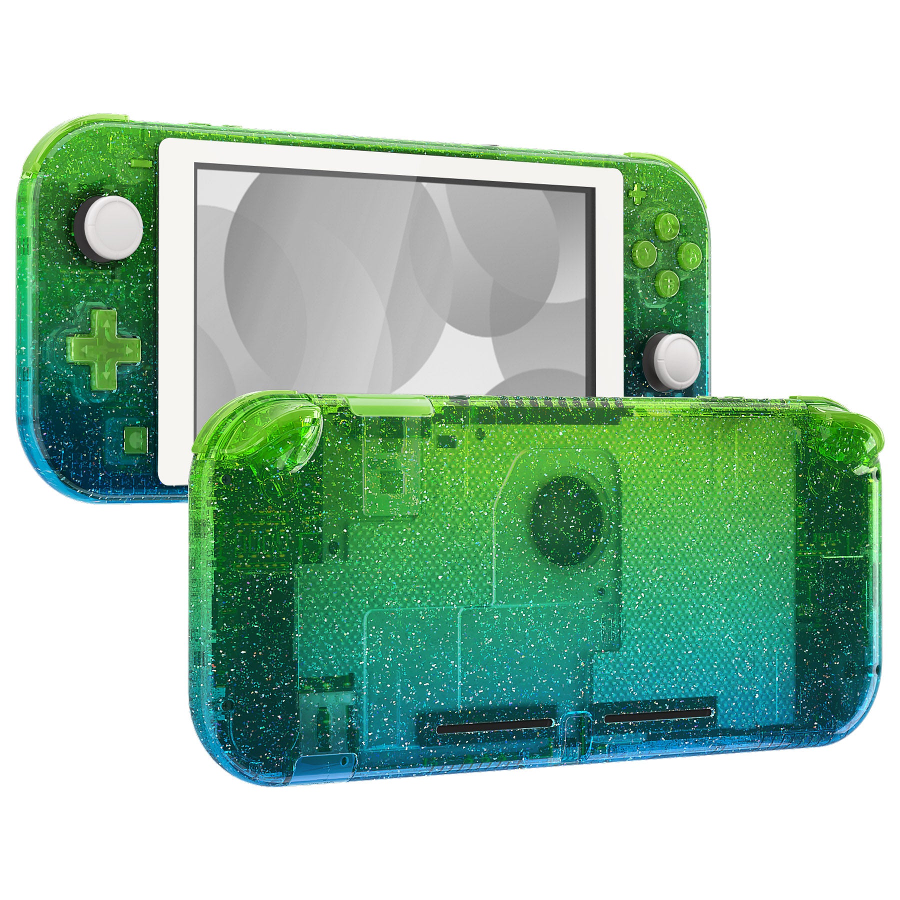 switch ライト　 クリスタルクリアグリーン Amazon.com: eXtremeRate Gradient Translucent Green Blue DIY
