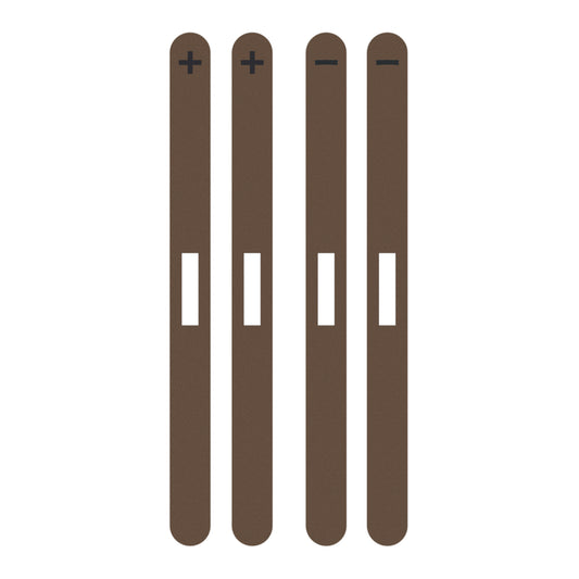 eXtremeRate Side Rail Slot Sticker for Nintendo Switch 2 Console - Wood Grain Brown