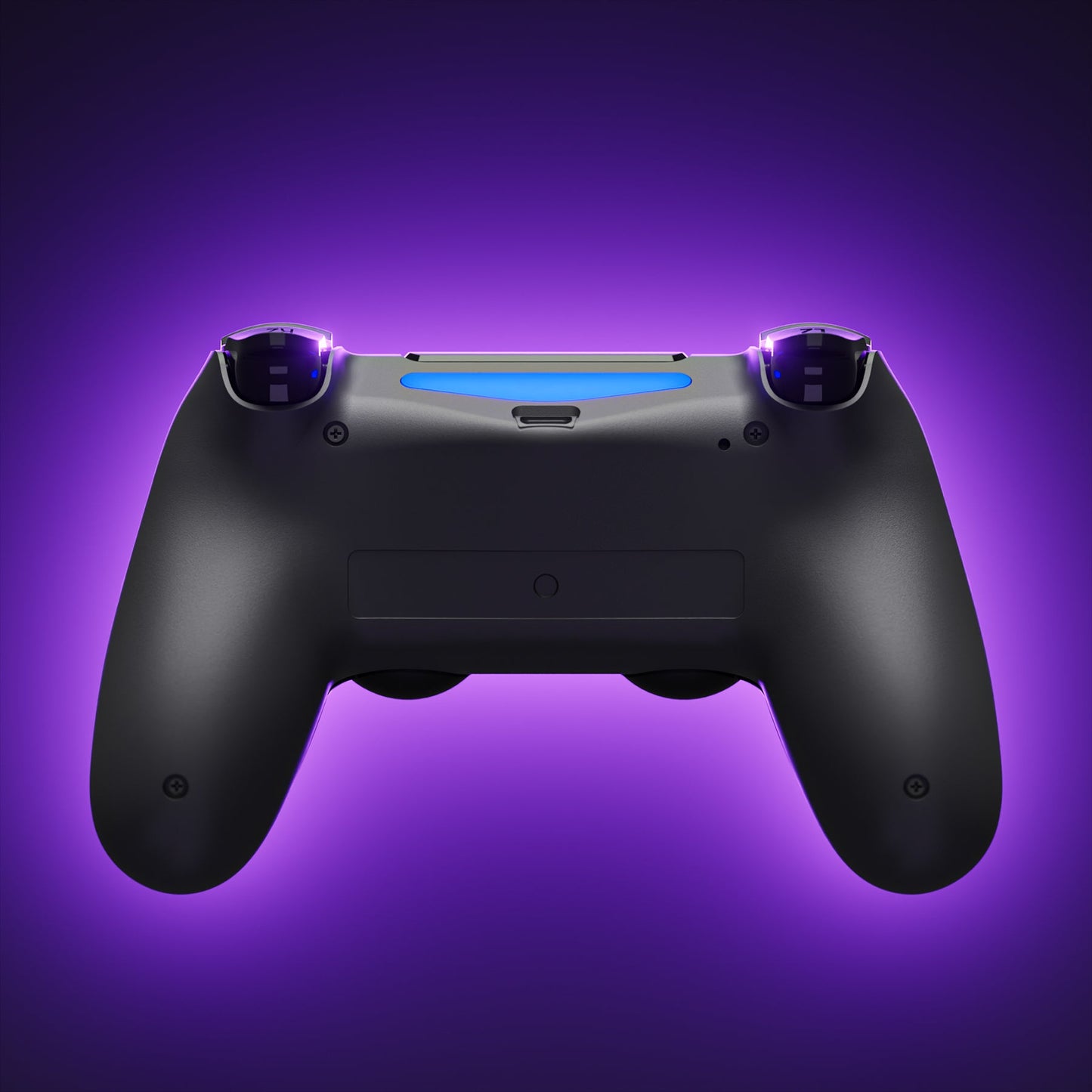 eXtremeRate Type-C Version Replacement Bottom Shell Compatible with PS4 Controller JDM-040/050/055 Models - Black eXtremeRate